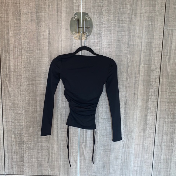 Zara‎ Ruched Square - Neck Long sleeve Top - Picture 5 of 11